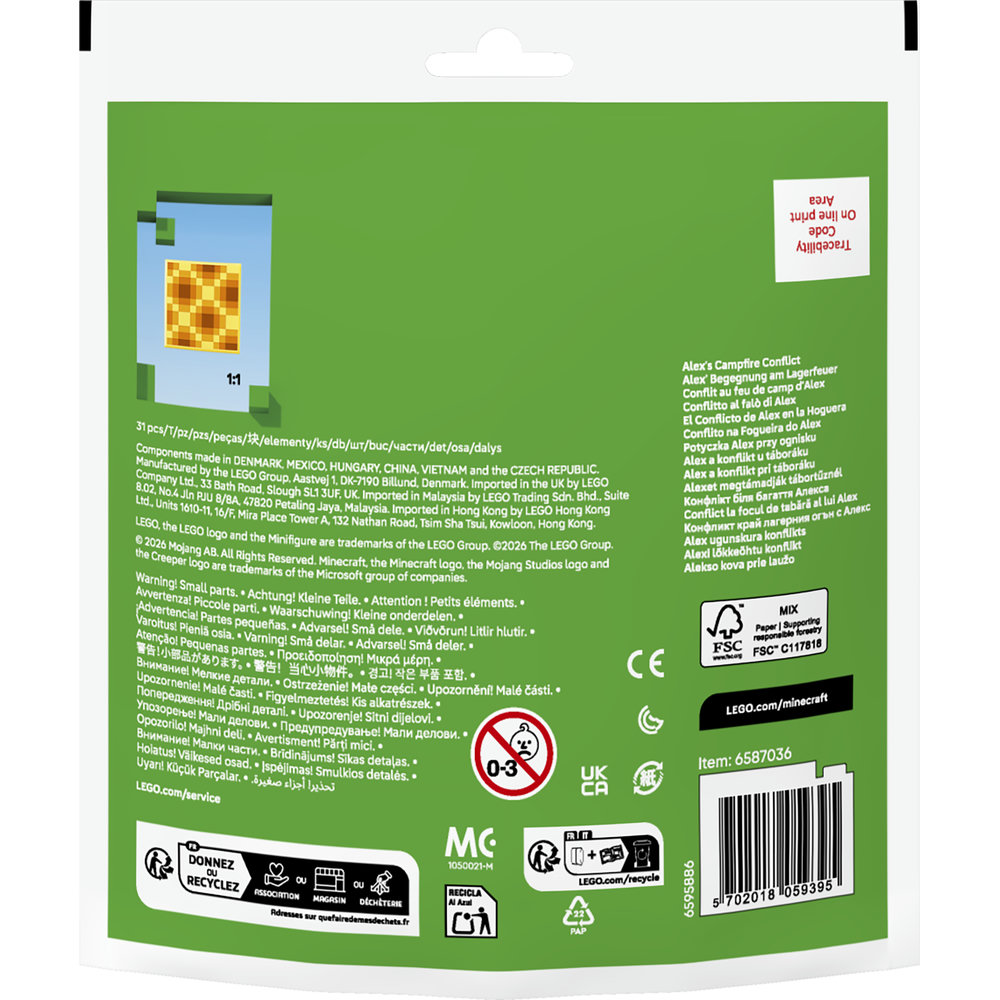LEGO® Minecraft® 30732 Alex a konflikt u táboráku