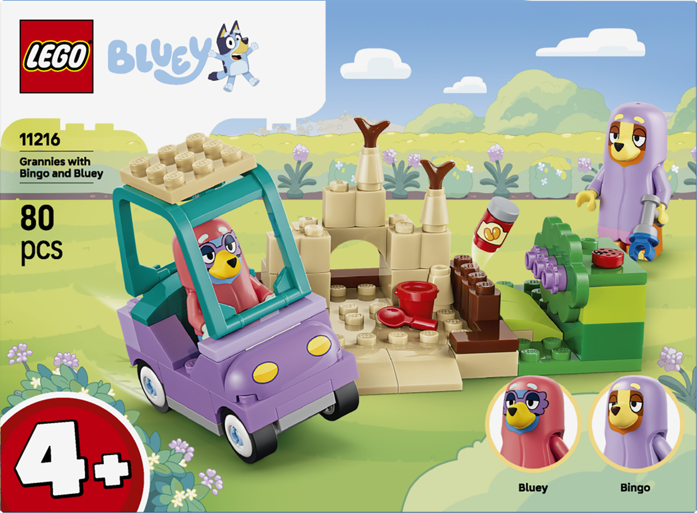 LEGO® Bluey 11216 Bingo, Bluey a babičky
