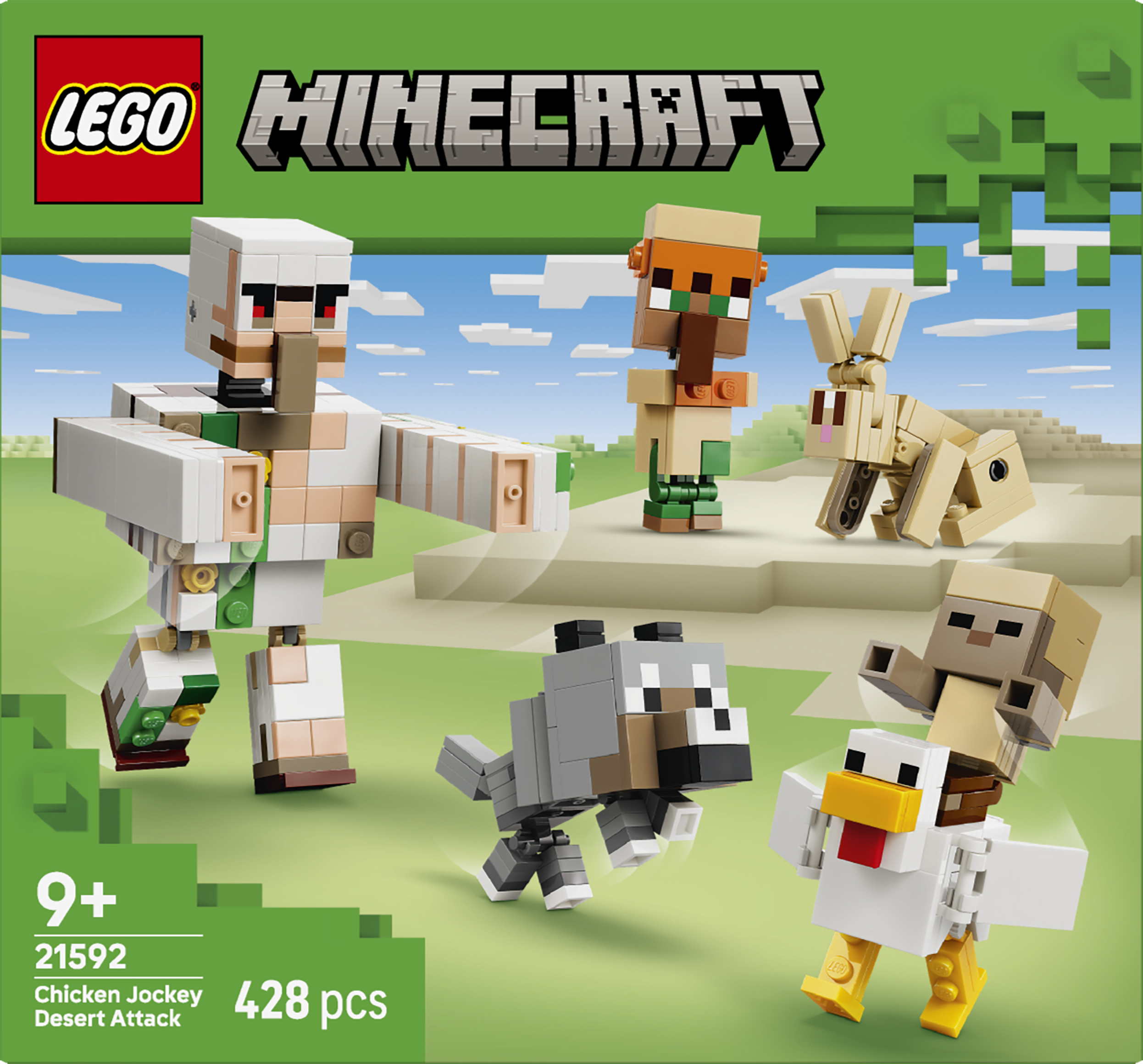 LEGO® Minecraft 21592 Kuřecí žokej a útok v poušti