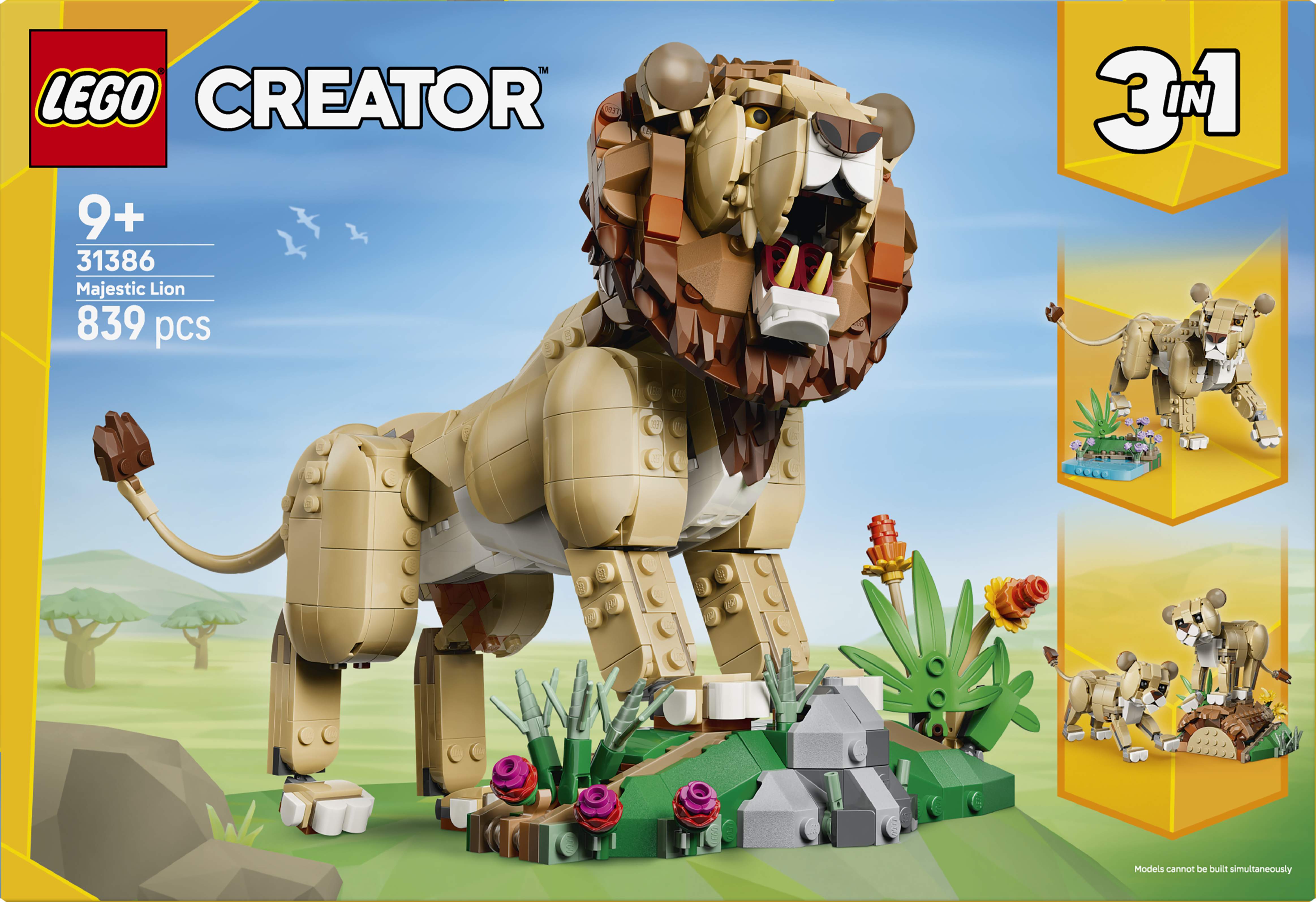 LEGO® Creator 31386 Divoká zvířata: Majestátní lev