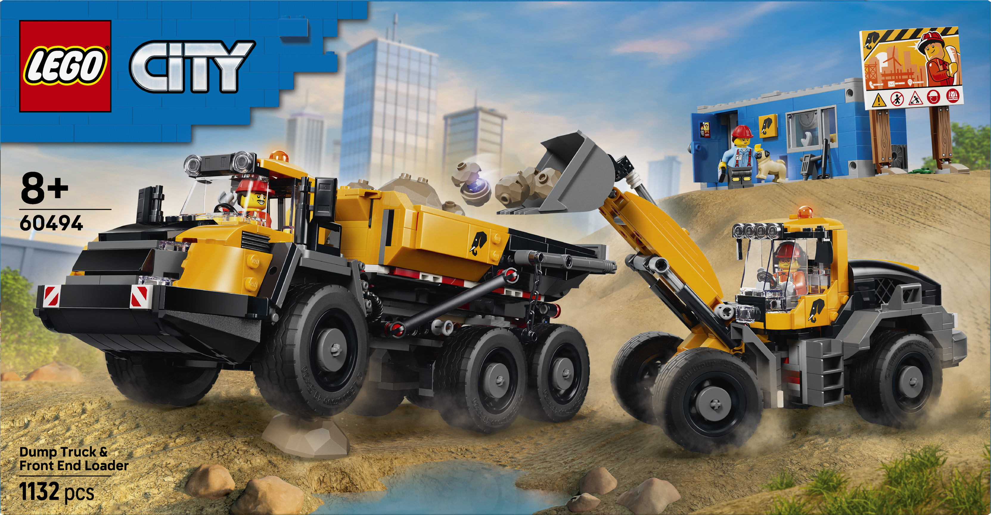 LEGO® City 60494 Sklápěč a čelní nakladač