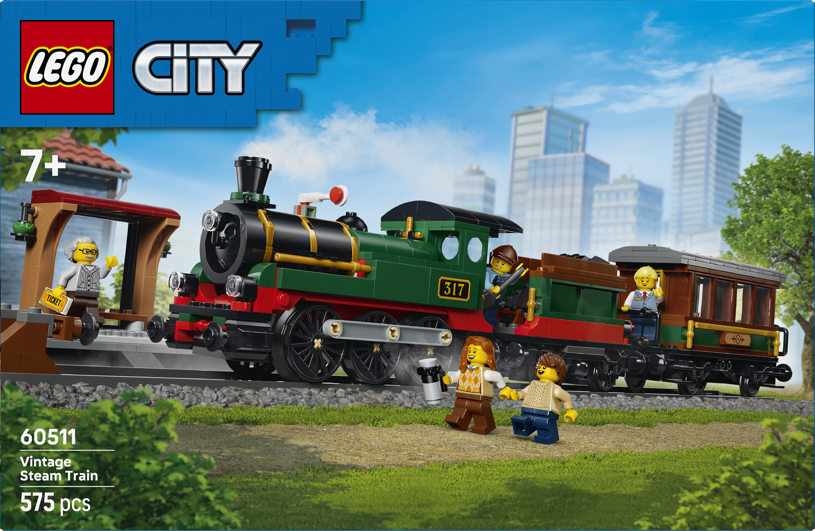 LEGO® City 60511 Vintage parní vlak