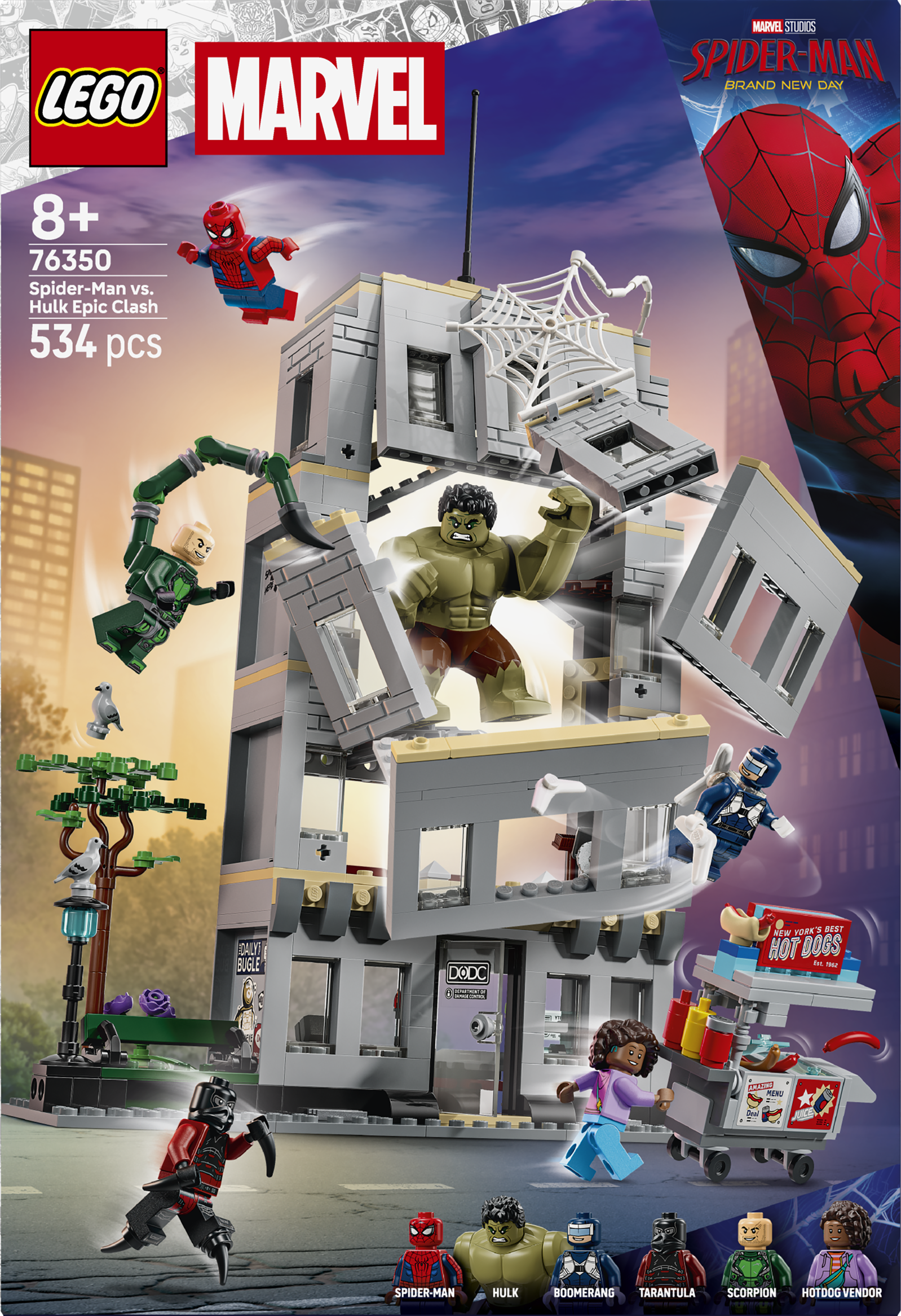 LEGO® SUPER HEROES 76350 Epické střetnutí: Spider-Man vs. Hulk