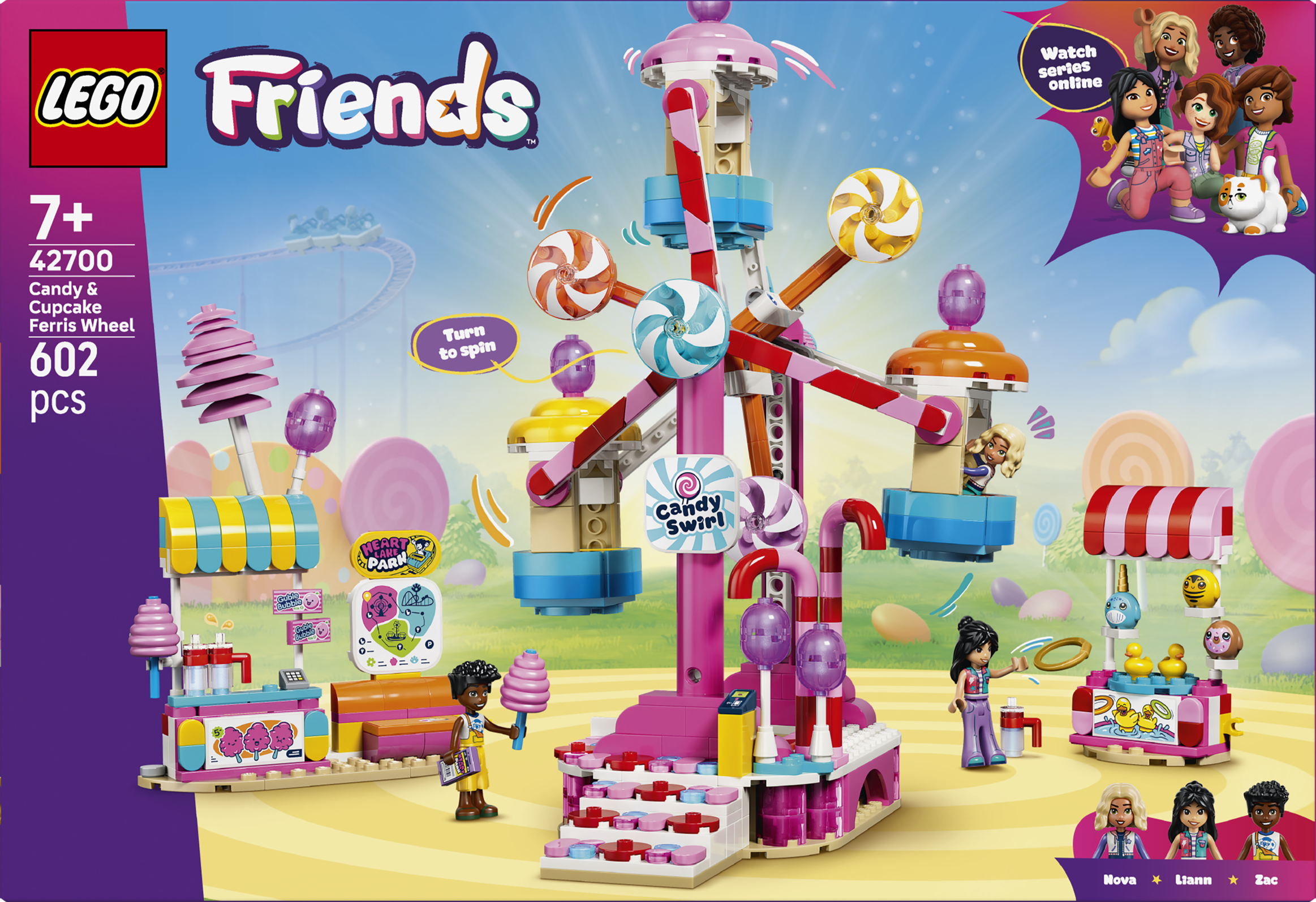 LEGO® Friends 42700 Kolotoč se sladkostmi a cupcaky