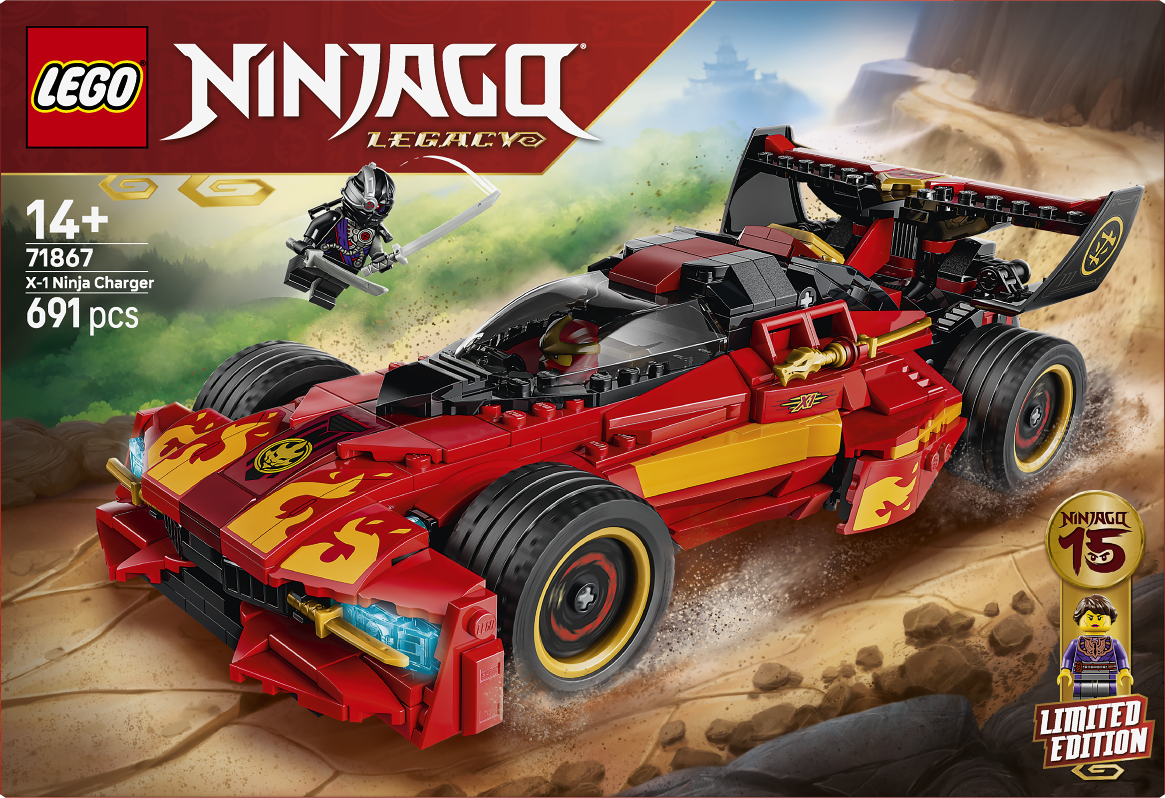 LEGO® NINJAGO 71867 Kaiův červený bourák: 15 let NINJAGO