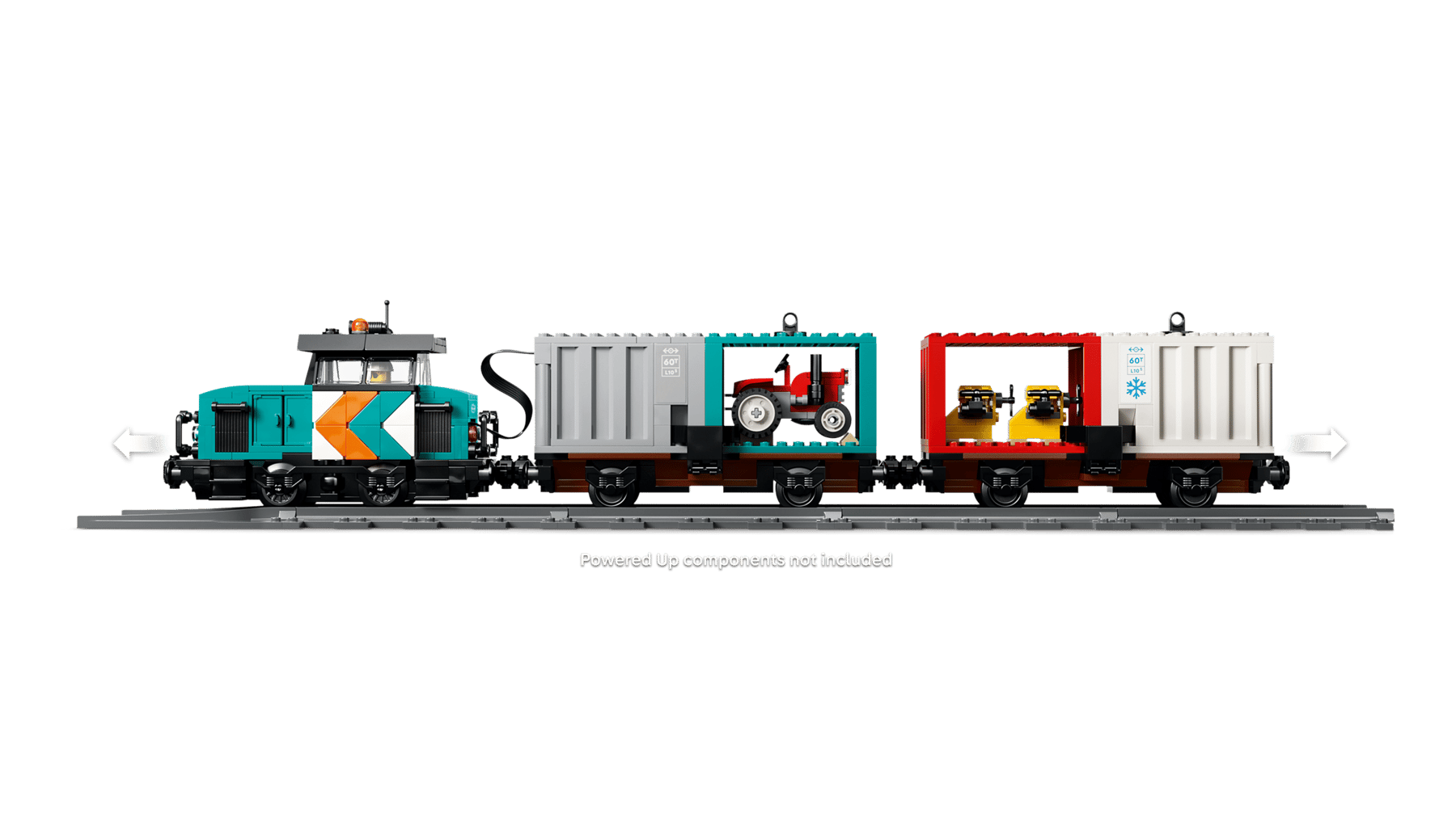LEGO® City 60509 Přístavní nákladní vlak s jeřábem a náklaďákem