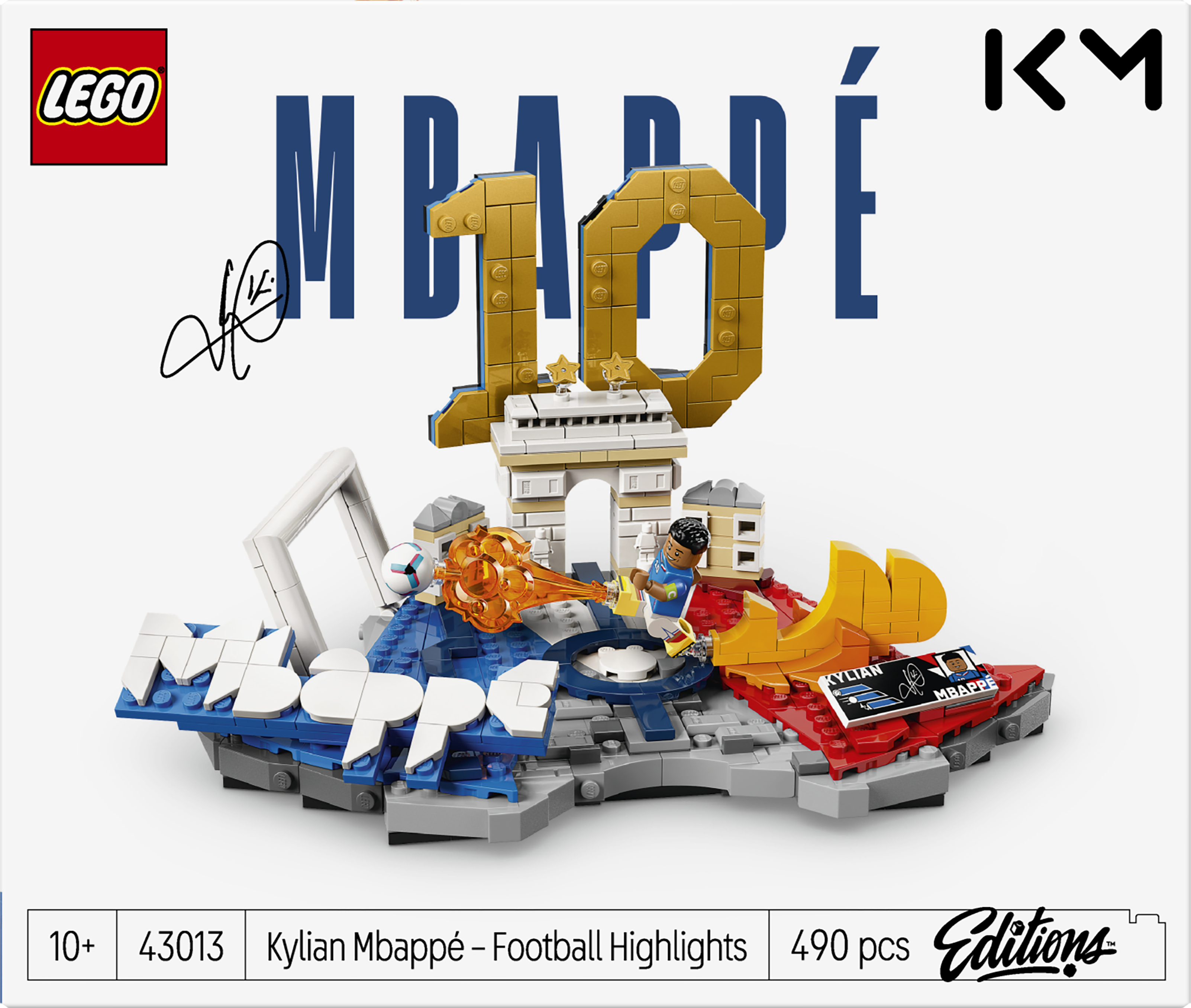 LEGO® Editions 43013 Kylian Mbappé – Hvězdné momenty fotbalu