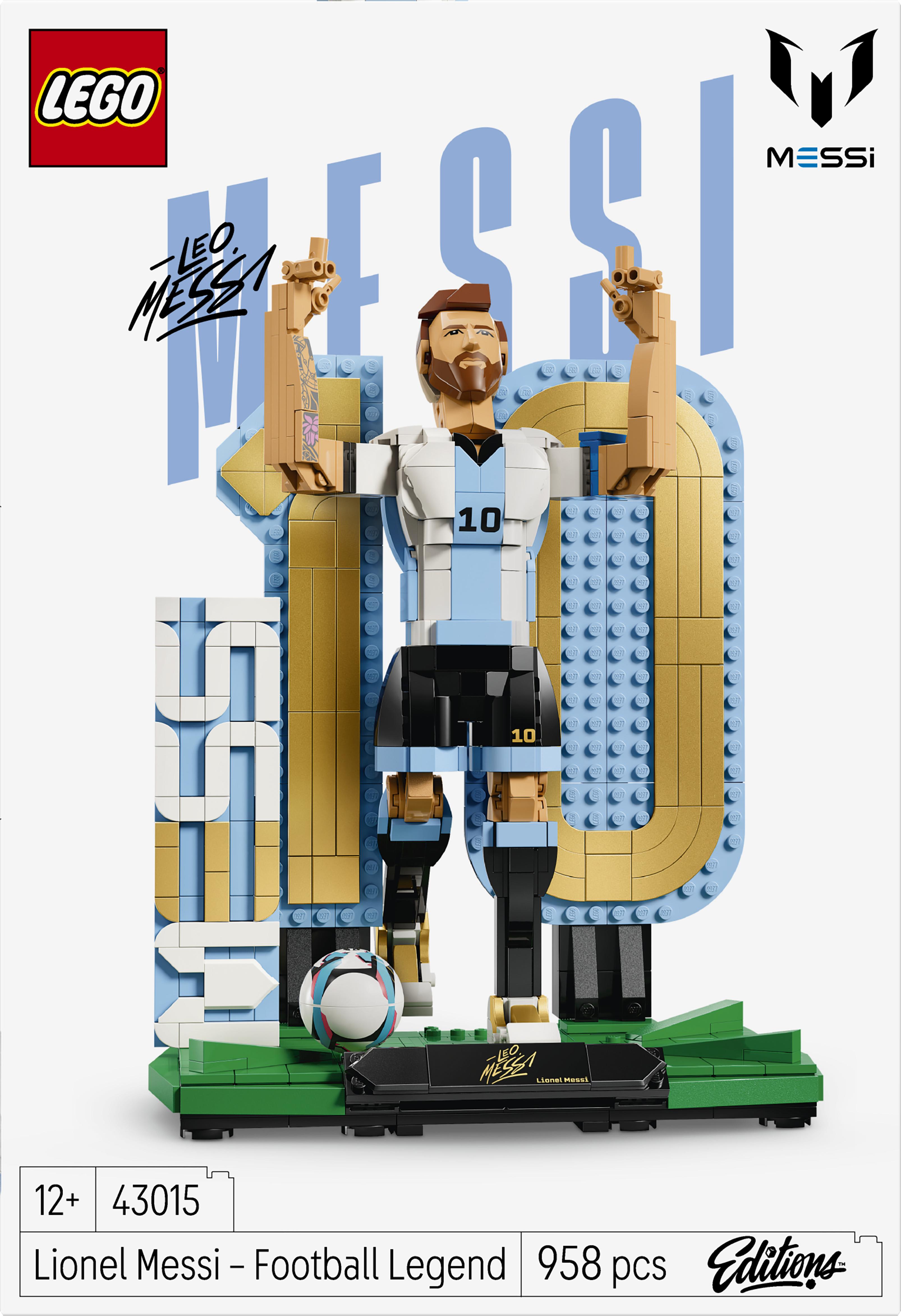 LEGO® Editions 43015 Lionel Messi – Fotbalová legenda
