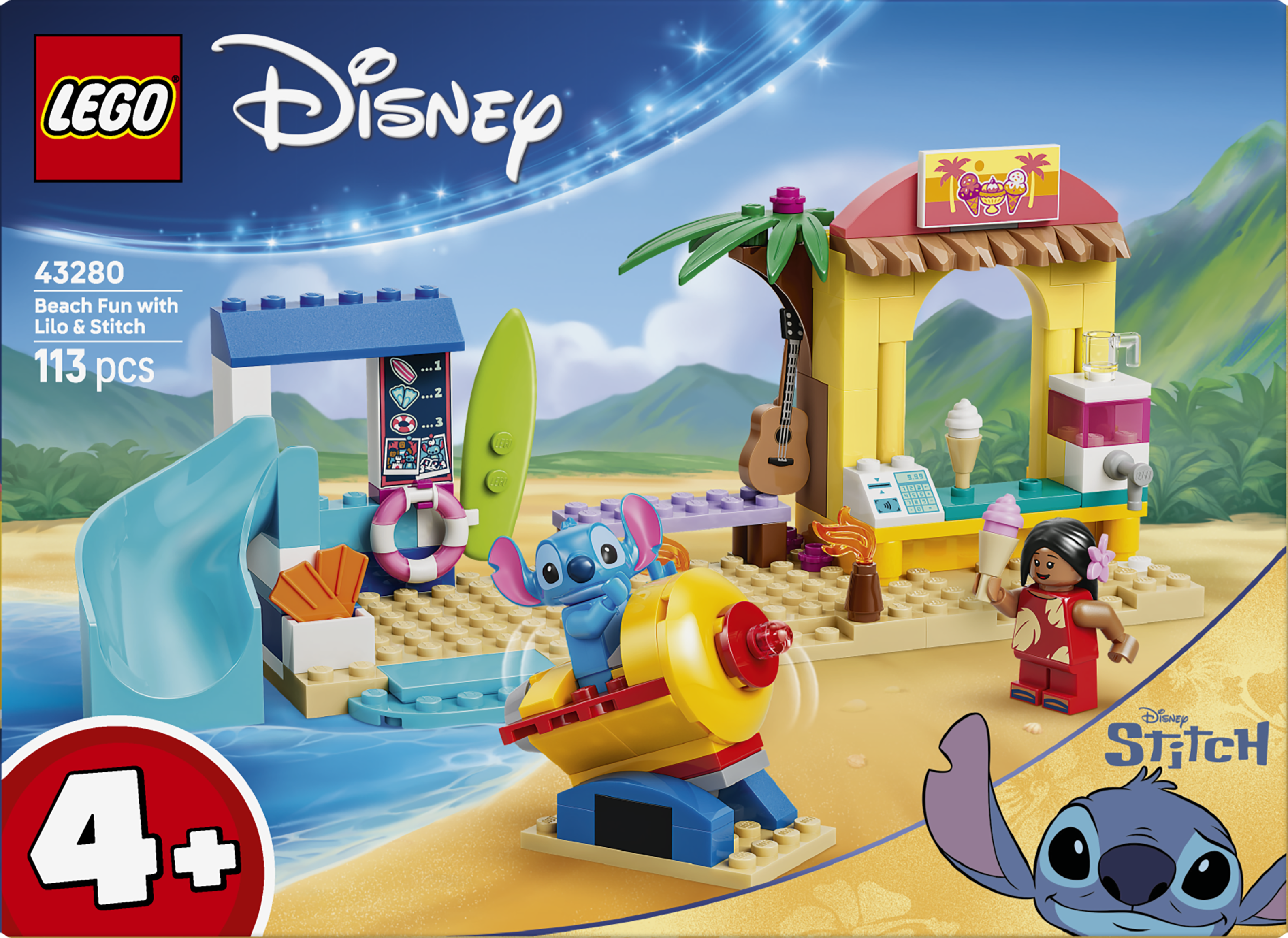 LEGO® Disney Classic 43280 Zábava na pláži s Lilo a Stitchem