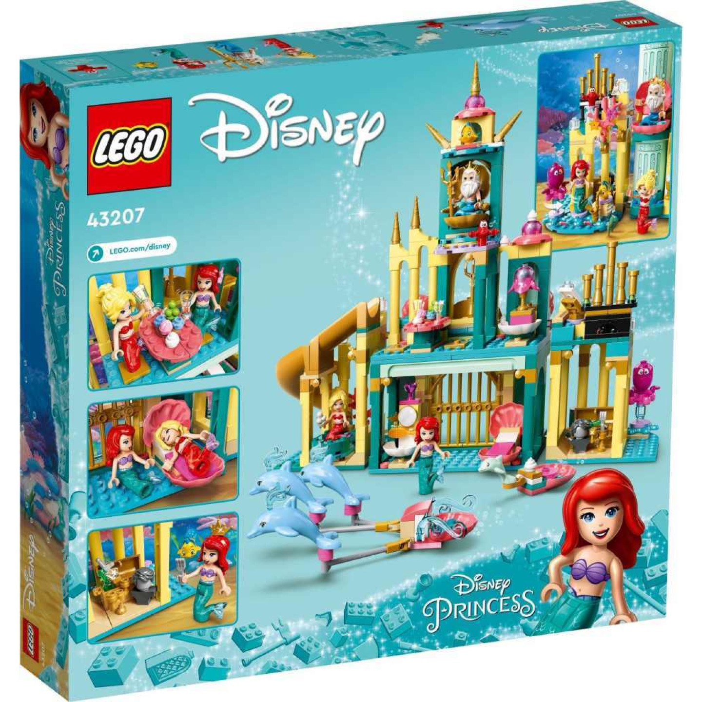 LEGO® Disney 43207 Arielin podvodní palác