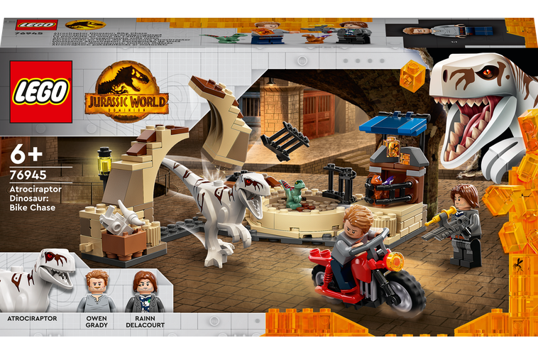 LEGO® Jurassic World 76945 Atrociraptor: honička na motorce