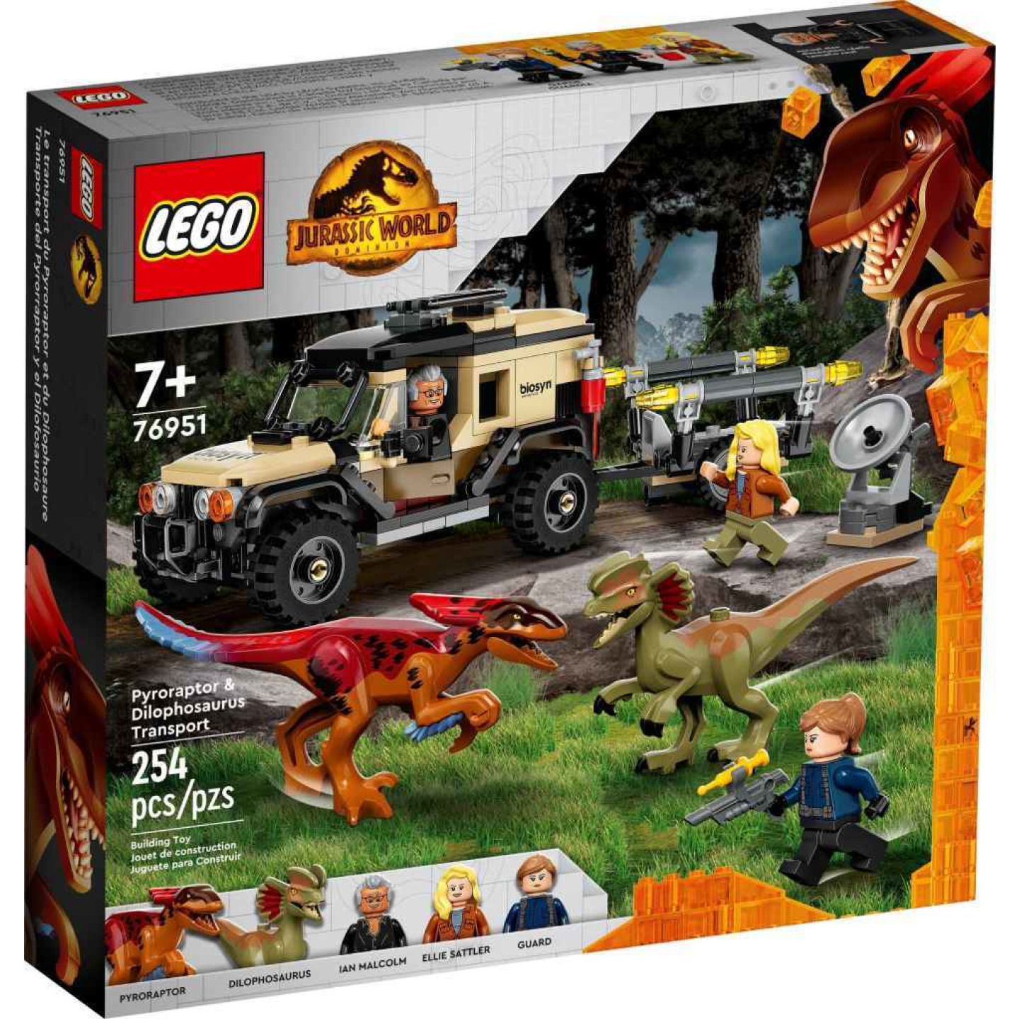 LEGO® Jurassic World 76951 Přeprava pyroraptora a dilophosaura