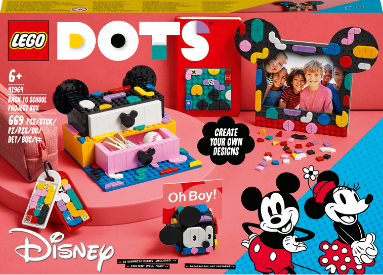 LEGO® DOTS™ 41964 Školní boxík Myšák Mickey a Myška Minnie
