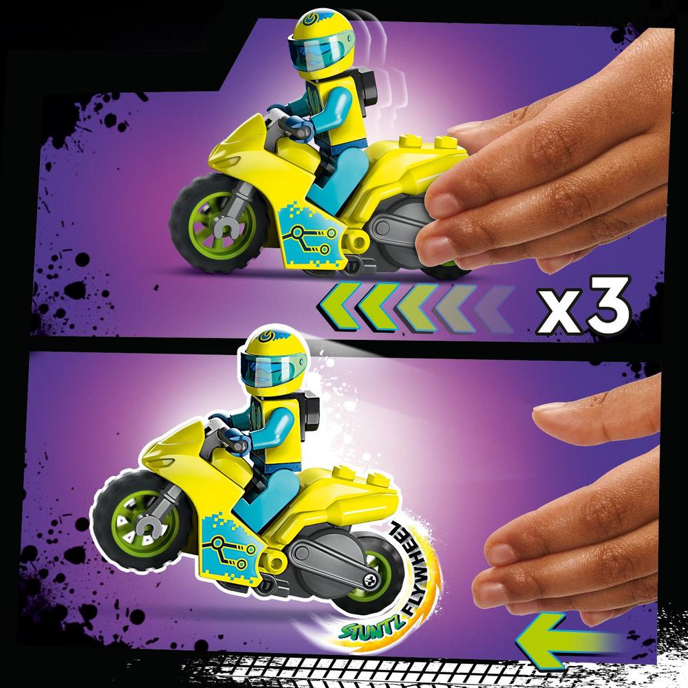 LEGO® CITY 60358 Kaskadérská kybermotorka