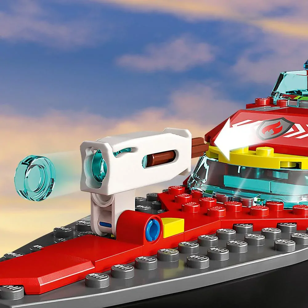 LEGO® CITY 60373 Hasičská záchranná loď a člun