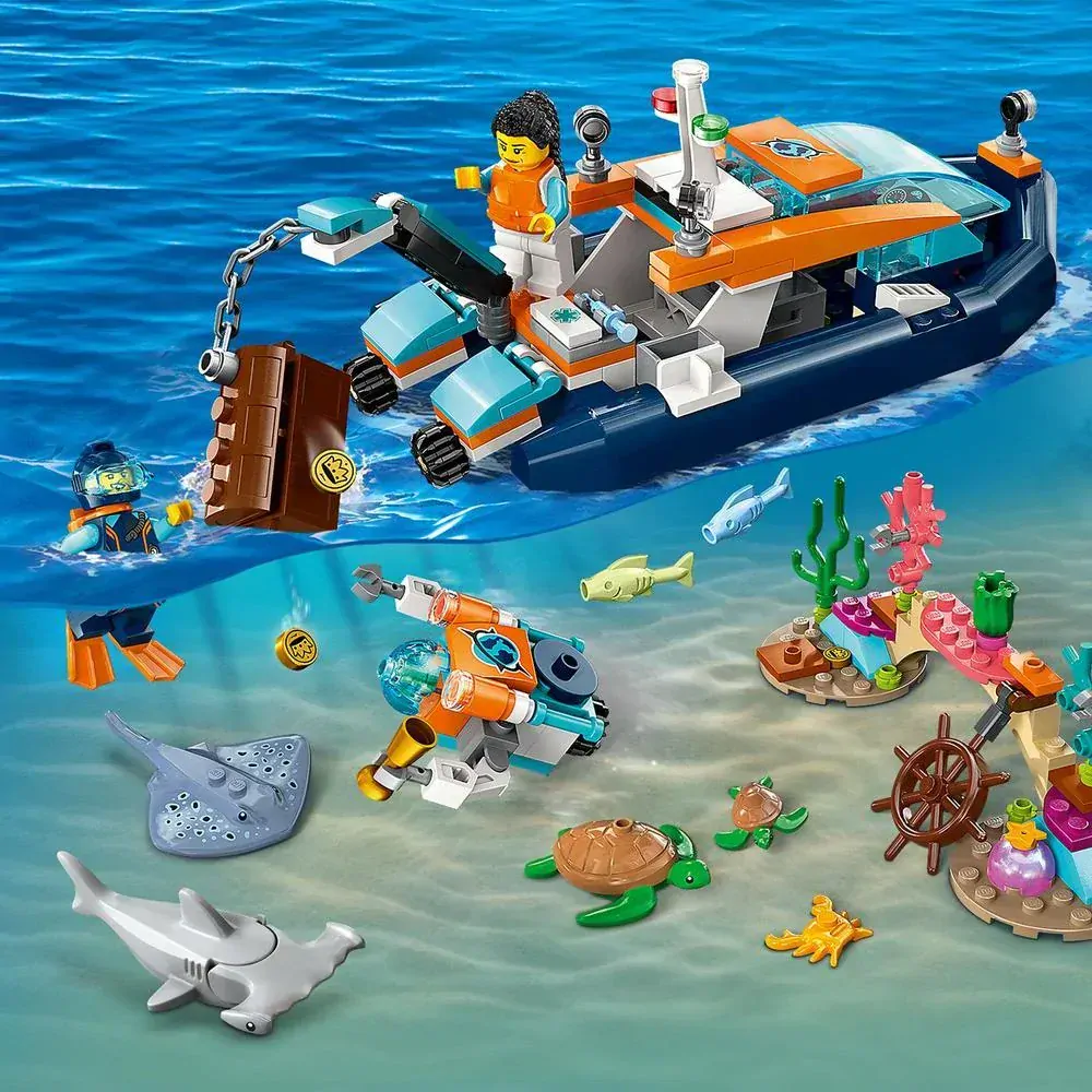 LEGO® CITY 60377 Průzkumná ponorka potápěčů