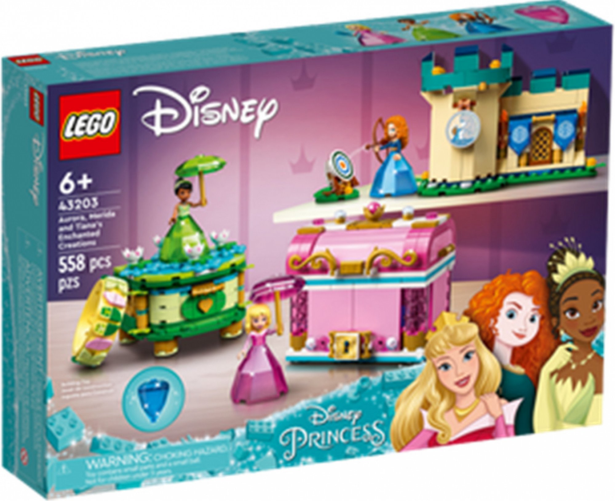 LEGO® Disney Princess™ 43203 Kouzelný svět Šípkové Růženky Rebelky a Tiany