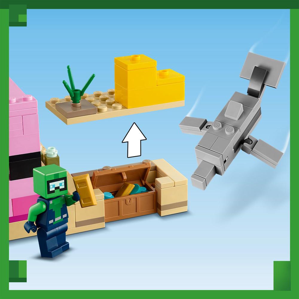 LEGO® Minecraft® 21247 Domeček axolotlů