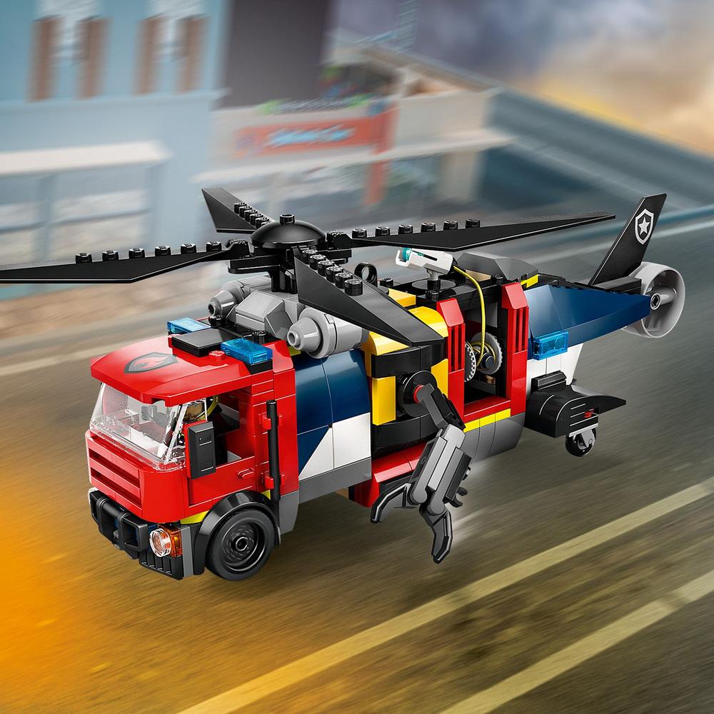 LEGO® City 60462 Remix: Helikoptéra, hasičský vůz a ponorka