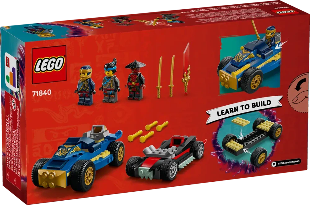 LEGO® NINJAGO® 71840 Rogue vs. Drix a souboj se závodními auty
