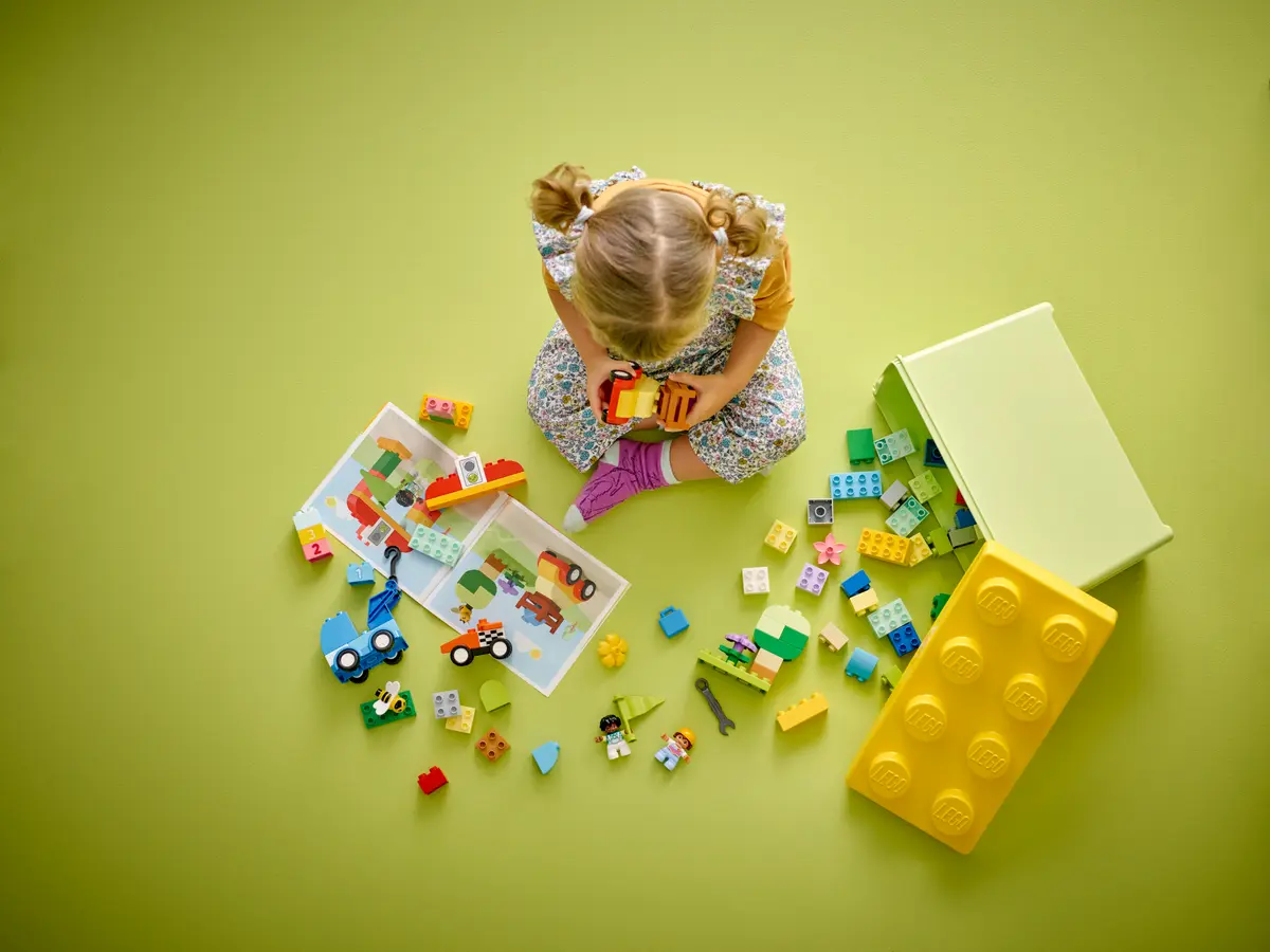 LEGO® DUPLO® 10439 Auta a náklaďáky – box s kostkami