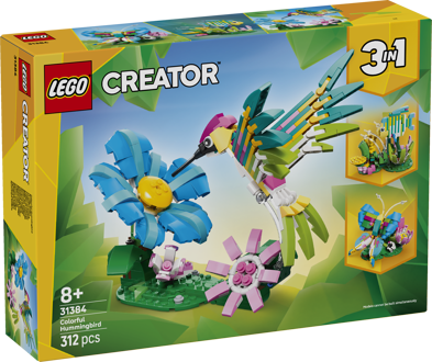LEGO® Creator 3 v 1 31384 Divoká zvířata: Barevný kolibřík