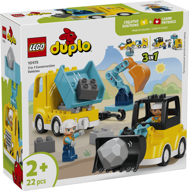 LEGO® DUPLO® 10475 Vozidla na stavbě 3 v 1