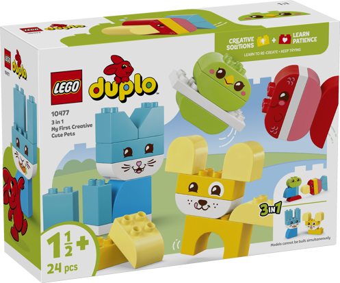 LEGO® DUPLO® 10477 Roztomilí kreativní mazlíčci 3 v 1