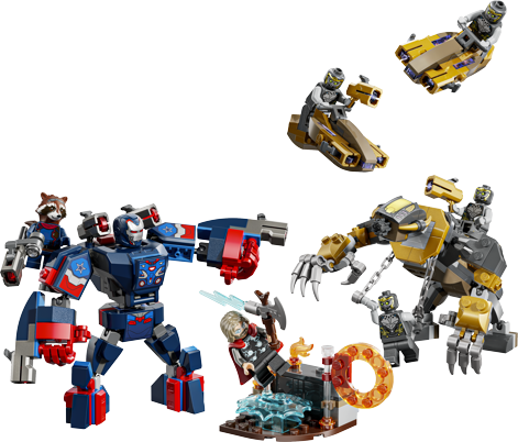 LEGO® ǀ Marvel Avengers: Endgame Thor vs. Chitauri Super Hero Action 76322