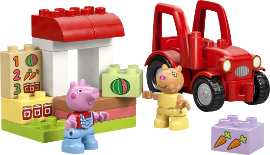 LEGO® DUPLO 10468 Prasátko Pepa Traktor a tržnice