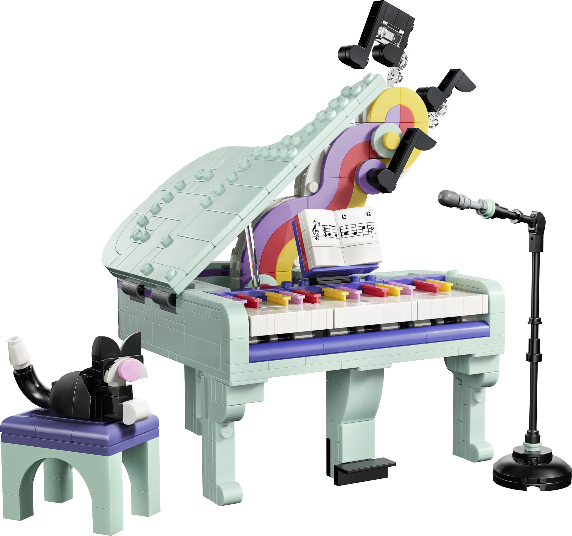 LEGO® Creator 31392 Hudební dekorace: Klavír s kočkou