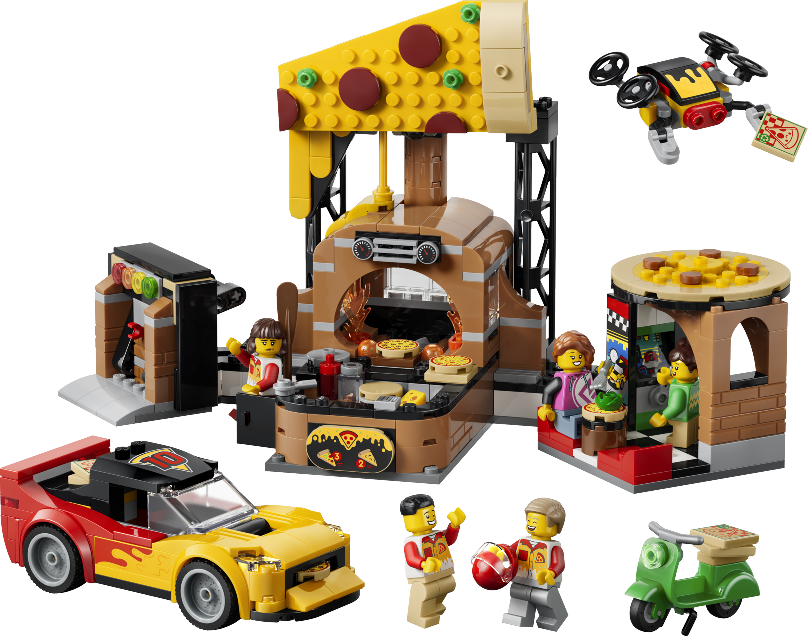 LEGO® City 60496 Rozvoz pizzy a vozidla