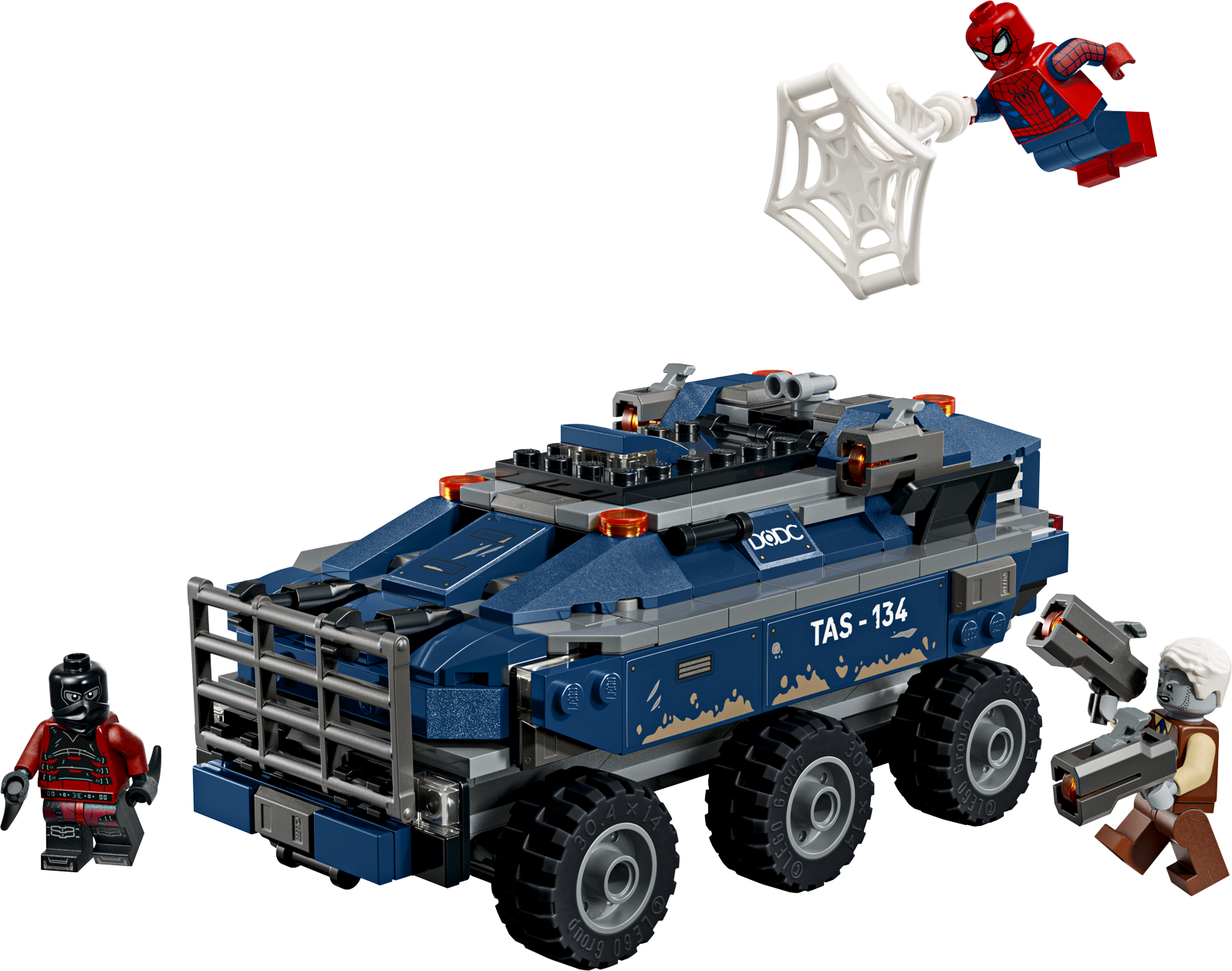 LEGO® SUPER HEROES 76349 Spider-Man a honička za vězeňským transportérem