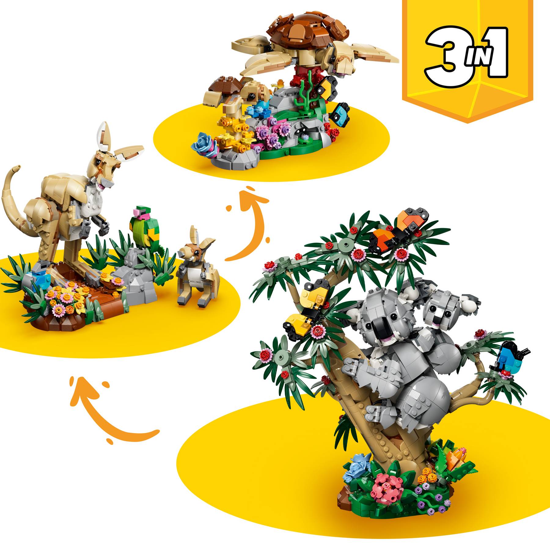 LEGO® Creator 31388 Divoká zvířata: Koalí rodinka