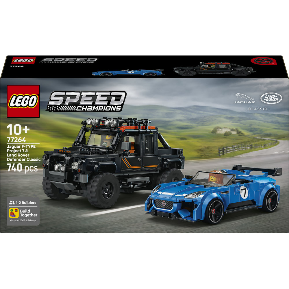 LEGO® SPEED CHAMPION 77264 Jaguar Project 7 a Land Rover Defender