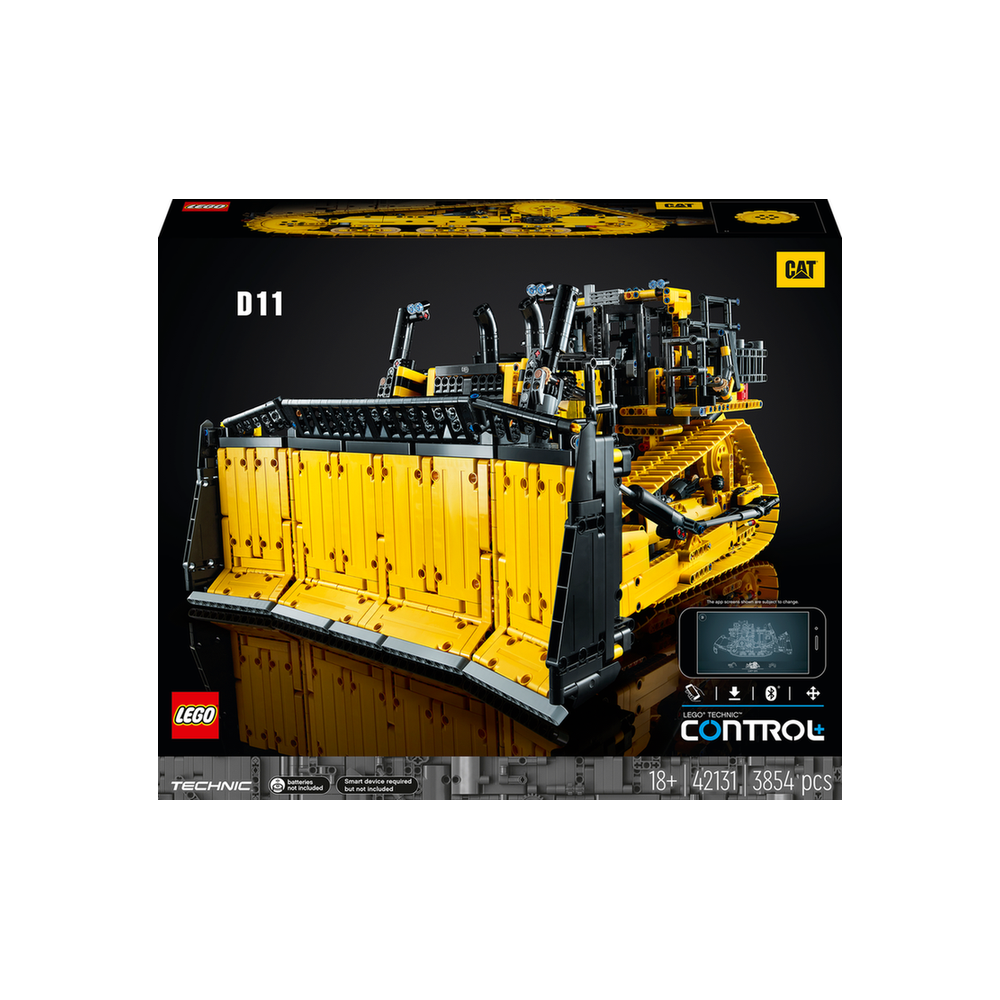 LEGO® TECHNIC 42131 Buldozer Cat® D11 ovládaný aplikací