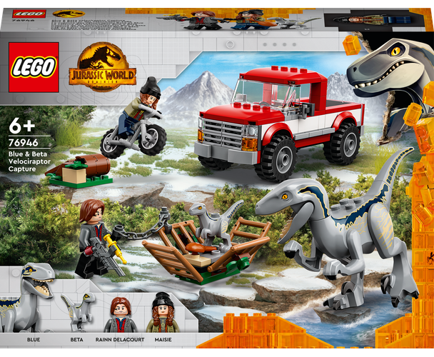 LEGO® Jurassic World 76946 Odchyt velociraptorů Blue a Bety