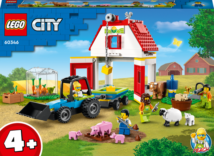 LEGO® CITY 60346 Stodola a zvířátka z farmy