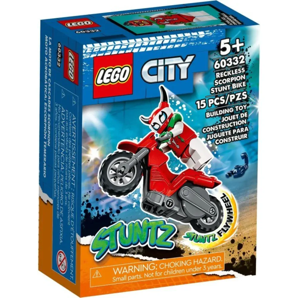 LEGO® CITY 60332 Škorpioní kaskadérská motorka