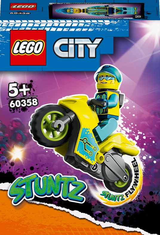 LEGO® CITY 60358 Kaskadérská kybermotorka