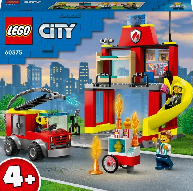 LEGO® CITY 60375 Hasičská stanice a auto hasičů