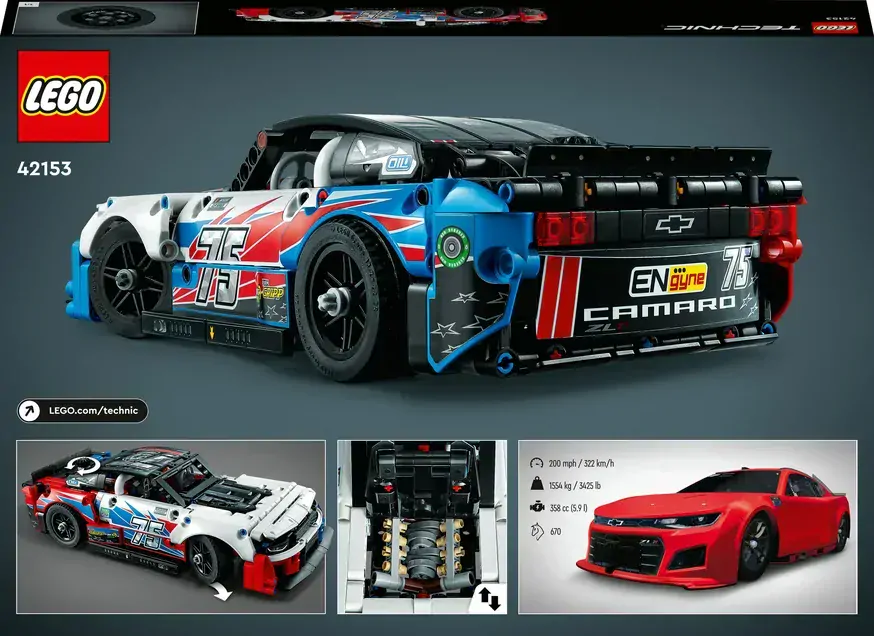 LEGO® TECHNIC 42153 NASCAR® Next Gen Chevrolet Camaro ZL1