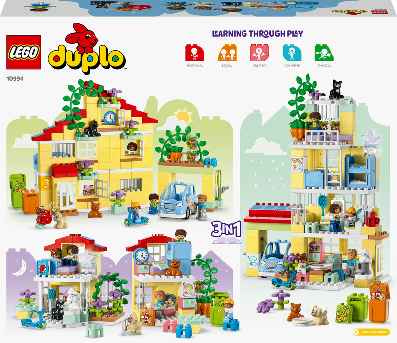LEGO® DUPLO® 10994 Rodinný dům 3 v 1