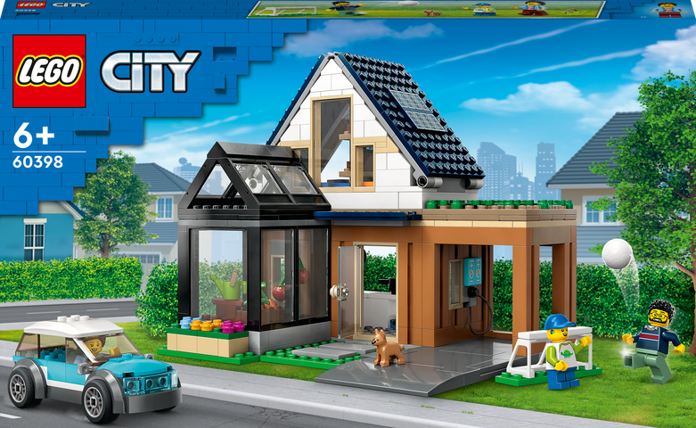 LEGO® CITY 60398 Rodinný dům a elektromobil