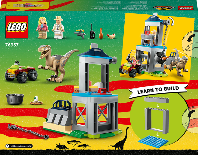 LEGO® Jurassic World 76957 Útěk velociraptora