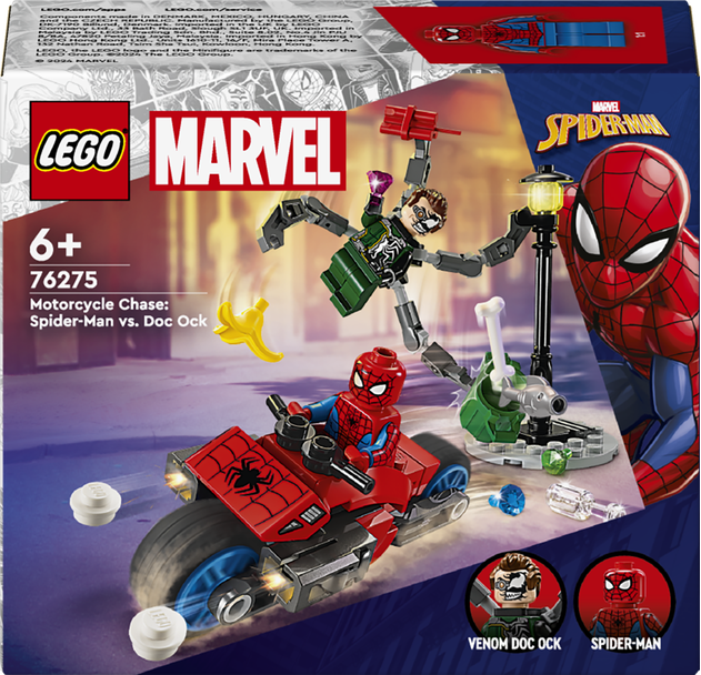 LEGO® Marvel 76275 Honička na motorce: Spider-Man vs. Doc Ock