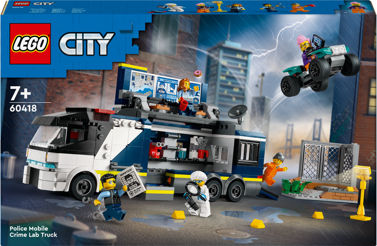 LEGO® CITY 60418 Mobilní kriminalistická laboratoř policistů
