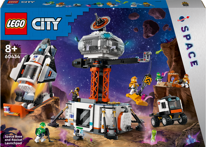 LEGO® CITY 60434 Vesmírná základna a startovací rampa pro raketu