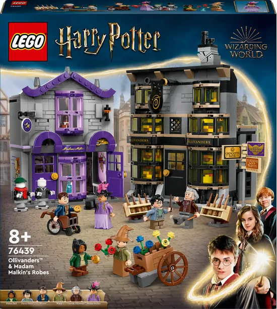 LEGO® Harry Potter™ 76439 Ollivanderův obchod a Obchod madame Malkinové