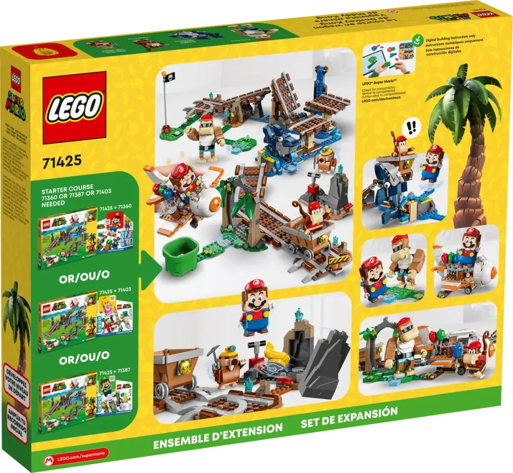 LEGO® Super Mario™ 71425 Diddy Kongova jízda v důlním vozíku
